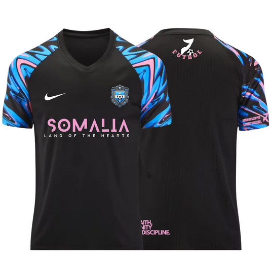 SOMALI JERSEY BLACK/PINK/BLUE